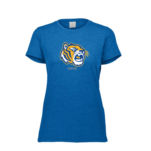 [FTSCUBRY-FAXS-LOGO2] Decker Women's Tri-Blend T-Shirt - Short Sleeve (Female Adult XS, Royal, Logo 2)