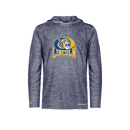 [FOLHCGNV-AS-LOGO3] Decker Men's Charge Hoodie (Adult S, Navy, Logo 3)