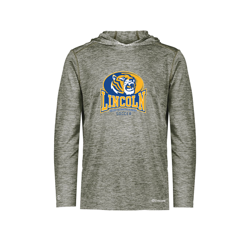 [FOLHCGGY-AS-LOGO3] Decker Men's Charge Hoodie (Adult S, Gray, Logo 3)