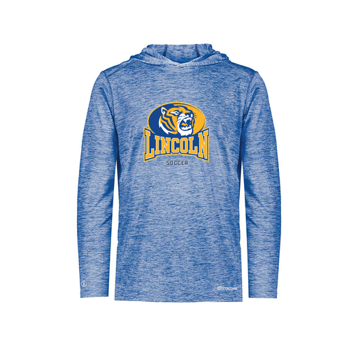 [FOLHCGRY-YS-LOGO3] Decker Youth Charge Hoodie (Youth S, Royal, Logo 3)