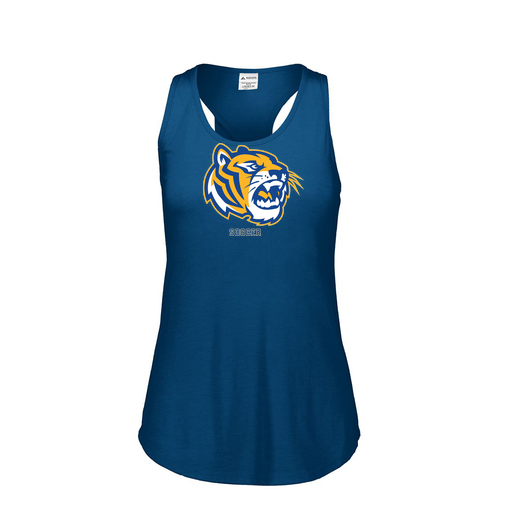 [3078.U22.S-LOGO2] Ladies Tri Blend Tank Top (Female Adult S, Navy, Logo 2)