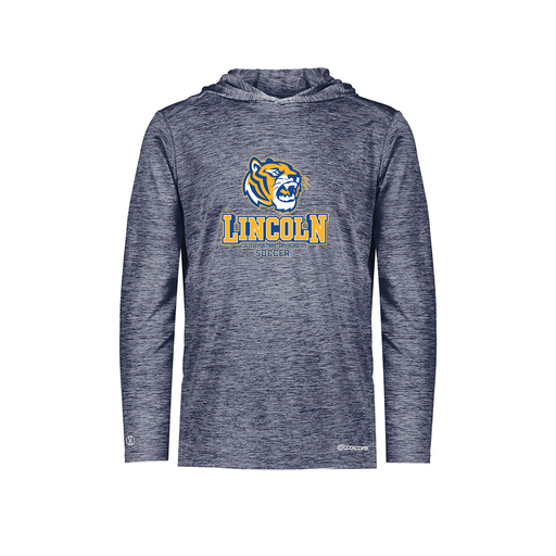 [FOLHCGNV-YS-LOGO1] Decker Youth Charge Hoodie (Youth S, Navy, Logo 1)