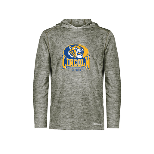 [FOLHCGGY-YS-LOGO3] Decker Youth Charge Hoodie (Youth S, Gray, Logo 3)