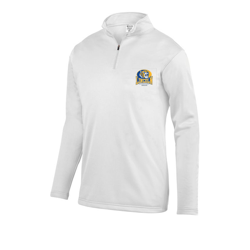 [DFW-FFQZ-WHT-AS-LOGO3] Men's FlexFleece 1/4 Zip (Adult S, White, Logo 3)